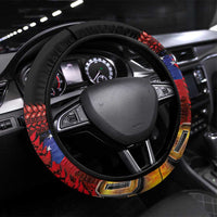 Samoan Spirit - Samoa Tribal Heritage Steering Wheel Cover LT03 Universal Fit Black - Polynesian Pride