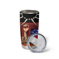 Personalised Samoan Spirit - Samoa Tribal Heritage Tumbler Cup LT03 - Polynesian Pride