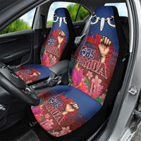 Proud of Samoa Car Seat Cover Ula Nifo with Samoa 685 and Hibiscus Tapa Tribal Pattern LT03 - Polynesian Pride