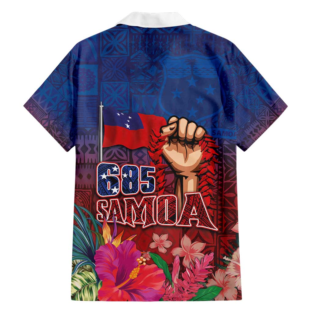 Proud of Samoa Family Matching Off Shoulder Short Dress and Hawaiian Shirt Ula Nifo with Samoa 685 and Hibiscus Tapa Tribal Pattern