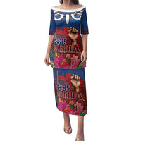 Proud of Samoa Family Matching Puletasi and Hawaiian Shirt Ula Nifo with Samoa 685 and Hibiscus Tapa Tribal Pattern