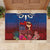 Proud of Samoa Rubber Doormat Ula Nifo with Samoa 685 and Hibiscus Tapa Tribal Pattern