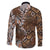 Fiji Masi Tapa Tribal Family Matching Long Sleeve Bodycon Dress and Hawaiian Shirt Old Hibiscus Vintage Style LT03 - Polynesian Pride