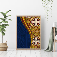 Samoan Siapo Canvas Wall Art Tatau Pattern Half Style LT03 - Polynesian Pride