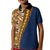 Samoan Siapo Kid Polo Shirt Tatau Pattern Half Style LT03 Kid Yellow - Polynesian Pride