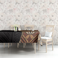 Samoan Siapo Tablecloth Tatau Pattern Half Style Retro Mode LT03 - Polynesian Pride