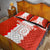 Custom Tonga Rugby Quilt Bed Set Ikale Tahi Ngatu Tribal Pattern