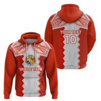 Custom Tonga Rugby Zip Hoodie Ikale Tahi Ngatu Tribal Pattern LT03 - Polynesian Pride