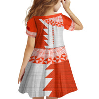 Custom Tonga Rugby Family Matching Tank Maxi Dress and Hawaiian Shirt Ikale Tahi Ngatu Tribal Pattern Half Style LT03 - Polynesian Pride