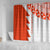 Custom Tonga Rugby Shower Curtain Ikale Tahi Ngatu Tribal Pattern Half Style