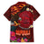 American Samoa Manulele Tausala Nu'uuli Family Matching Summer Maxi Dress and Hawaiian Shirt Tatau Art Pattern with Tropical Plants