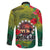 Cook Islands ANDAC Day Family Matching Off The Shoulder Long Sleeve Dress and Hawaiian Shirt Honor and Remember Soliders-Forever in My Thoughts Grunge Style