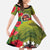 Cook Islands ANDAC Day Kid Short Sleeve Dress Honor and Remember Soliders-Forever in My Thoughts Grunge Style