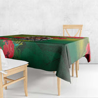 Cook Islands ANDAC Day Tablecloth Honor and Remember Soliders-Forever in My Thoughts Grunge Style