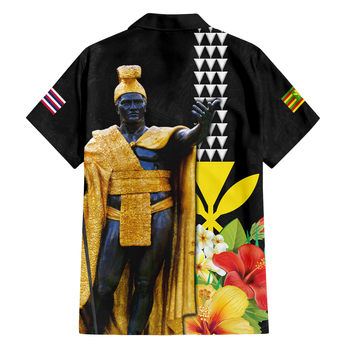 Hawaii King Kamehameha Day Family Matching Long Sleeve Bodycon Dress and Hawaiian Shirt Kanaka Maoli Hibiscus Flower and Kakau Pattern LT03 - Polynesian Pride