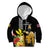 Hawaii King Kamehameha Day Kid Hoodie Kanaka Maoli Hibiscus Flower and Kakau Pattern