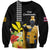 Hawaii King Kamehameha Day Sweatshirt Kanaka Maoli Hibiscus Flower and Kakau Pattern