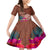 Chamorro Biba Guam Family Matching Mermaid Dress and Hawaiian Shirt Latte Stone Tribal and Hibiscus Flower Tapa Pattern