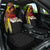 Papua New Guinea Remembrance Day Car Seat Cover Bird of Paradise Plumeria Flower and Polynesian Pattern