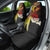 Papua New Guinea Remembrance Day Car Seat Cover Bird of Paradise Plumeria Flower and Polynesian Pattern