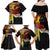 Papua New Guinea Remembrance Day Family Matching Off Shoulder Maxi Dress and Hawaiian Shirt Bird of Paradise Plumeria Flower and Polynesian Pattern