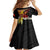 Papua New Guinea Remembrance Day Family Matching Short Sleeve Bodycon Dress and Hawaiian Shirt Bird of Paradise Plumeria Flower and Polynesian Pattern