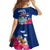 Guam Liberation Family Matching Tank Maxi Dress and Hawaiian Shirt Latte Stone and Guahan Seal Jungle Flower