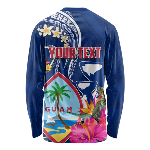Personalised Guam Liberation Long Sleeve Shirt Latte Stone and Guahan ...
