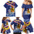Hawaii King Kamehameha Day Family Matching Mermaid Dress and Hawaiian Shirt Lei Sea Waves Polynesian Tapa Pattern
