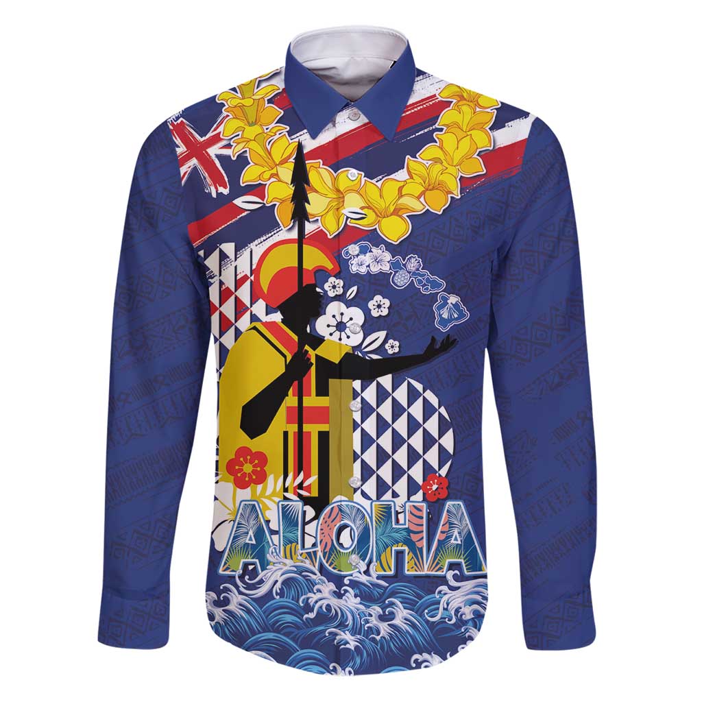 Hawaii King Kamehameha Day Family Matching Puletasi and Hawaiian Shirt Lei Sea Waves Polynesian Tapa Pattern