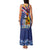 Hawaii King Kamehameha Day Family Matching Tank Maxi Dress and Hawaiian Shirt Lei Sea Waves Polynesian Tapa Pattern