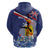 Hawaii King Kamehameha Day Hoodie Lei Sea Waves Polynesian Tapa Pattern