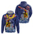 Hawaii King Kamehameha Day Hoodie Lei Sea Waves Polynesian Tapa Pattern