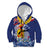 Hawaii King Kamehameha Day Kid Hoodie Lei Sea Waves Polynesian Tapa Pattern