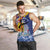 Hawaii King Kamehameha Day Men Tank Top Lei Sea Waves Polynesian Tapa Pattern