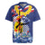 Hawaii King Kamehameha Day Rugby Jersey Lei Sea Waves Polynesian Tapa Pattern