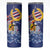 Hawaii King Kamehameha Day Skinny Tumbler Lei Sea Waves Polynesian Tapa Pattern