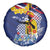 Hawaii King Kamehameha Day Spare Tire Cover Lei Sea Waves Polynesian Tapa Pattern