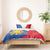 Philippines Independence Day Bedding Set Araw ng Kalayaan Polynesian Sun and YAKAN Pattern