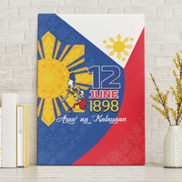 Philippines Independence Day Canvas Wall Art Araw ng Kalayaan Polynesian Sun and YAKAN Pattern