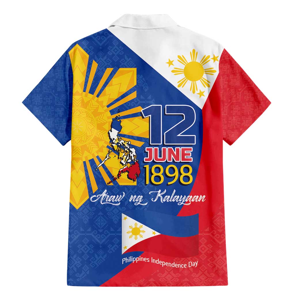 Philippines Independence Day Family Matching Mermaid Dress and Hawaiian Shirt Araw ng Kalayaan Polynesian Sun and YAKAN Pattern