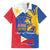 Philippines Independence Day Family Matching Off Shoulder Short Dress and Hawaiian Shirt Araw ng Kalayaan Polynesian Sun and YAKAN Pattern