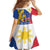 Philippines Independence Day Family Matching Summer Maxi Dress and Hawaiian Shirt Araw ng Kalayaan Polynesian Sun and YAKAN Pattern