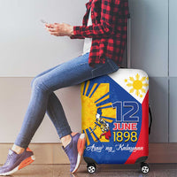 Philippines Independence Day Luggage Cover Araw ng Kalayaan Polynesian Sun and YAKAN Pattern