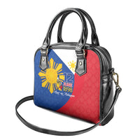 Philippines Independence Day Shoulder Handbag Araw ng Kalayaan Polynesian Sun and YAKAN Pattern