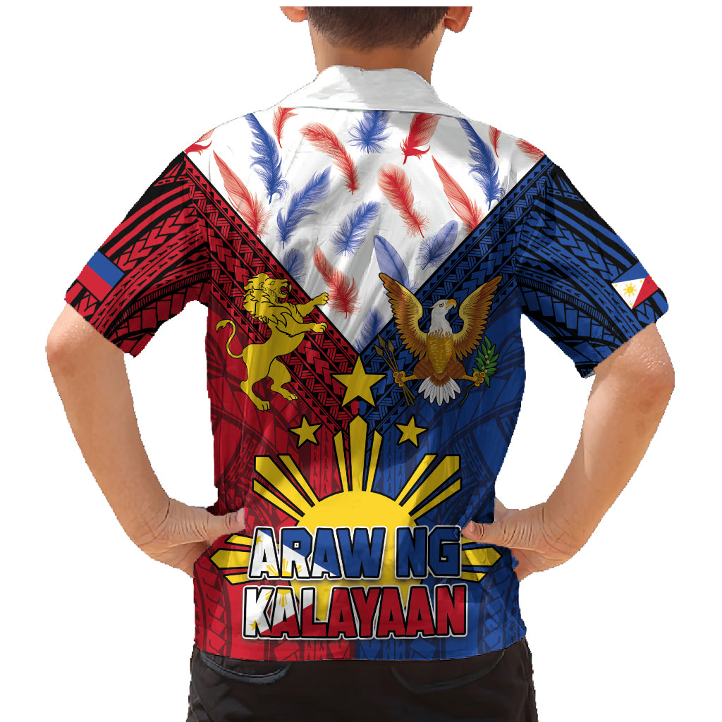 Philippines Independence Day 126th Anniversary Family Matching Mermaid Dress and Hawaiian Shirt Polynesian Pattern National Flag Style
