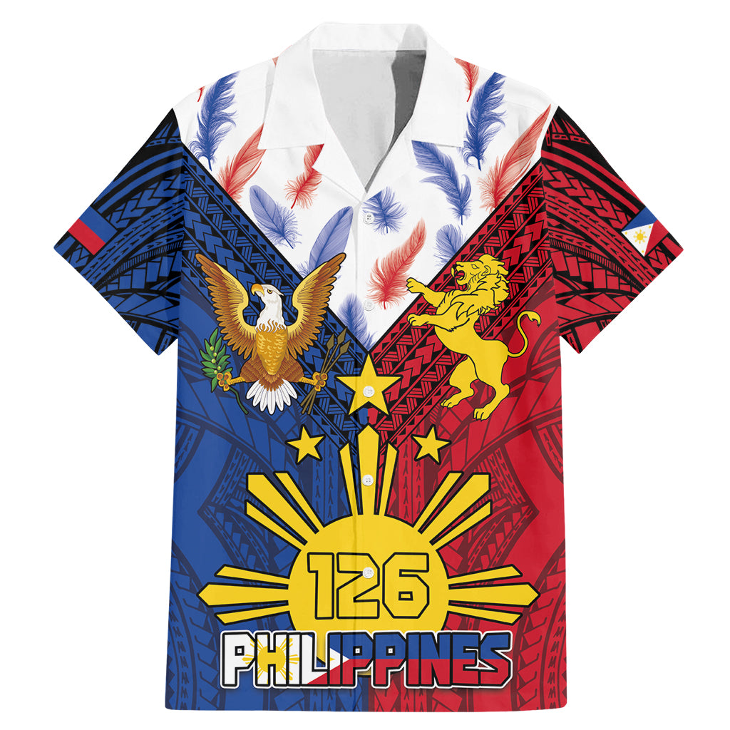Philippines Independence Day 126th Anniversary Family Matching Mermaid Dress and Hawaiian Shirt Polynesian Pattern National Flag Style