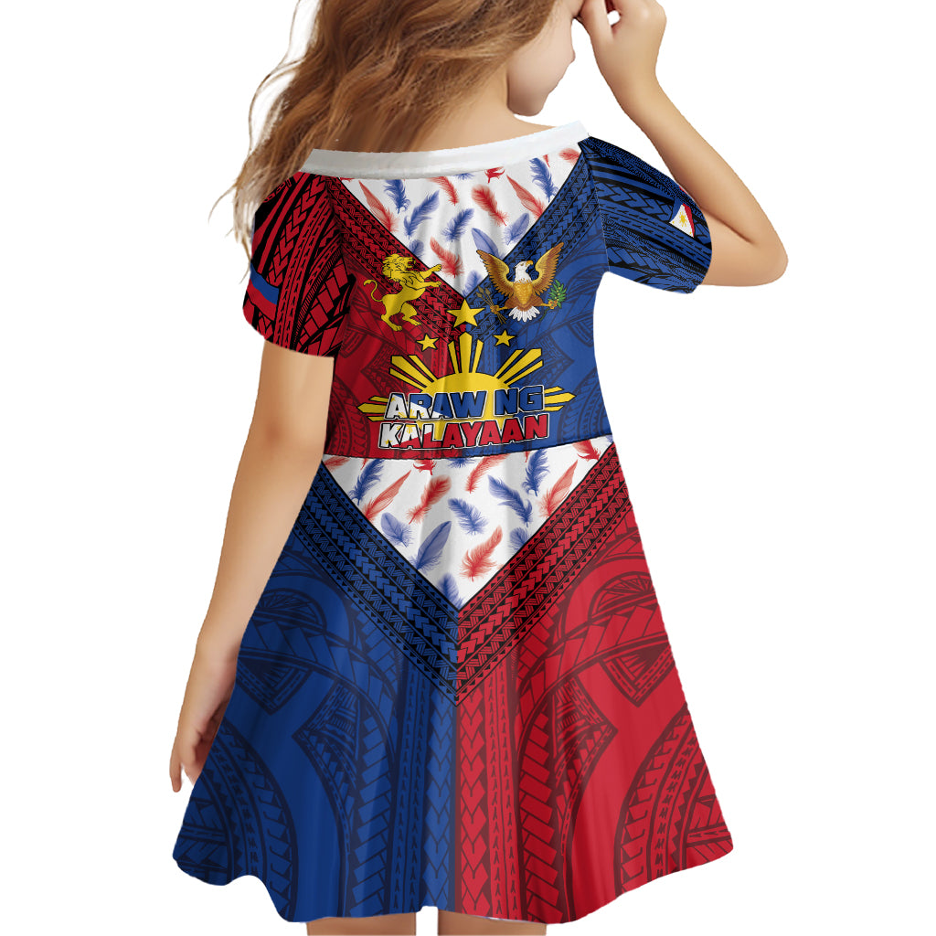 Philippines Independence Day 126th Anniversary Family Matching Tank Maxi Dress and Hawaiian Shirt Polynesian Pattern National Flag Style