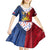 Philippines Independence Day 126th Anniversary Kid Short Sleeve Dress Polynesian Pattern National Flag Style