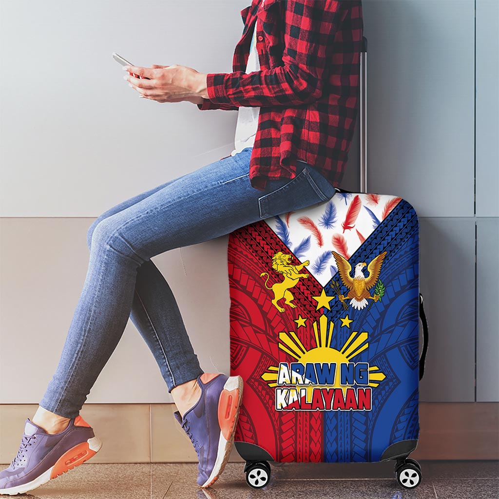 Philippines Independence Day 126th Anniversary Luggage Cover Polynesian Pattern National Flag Style LT03 - Polynesian Pride